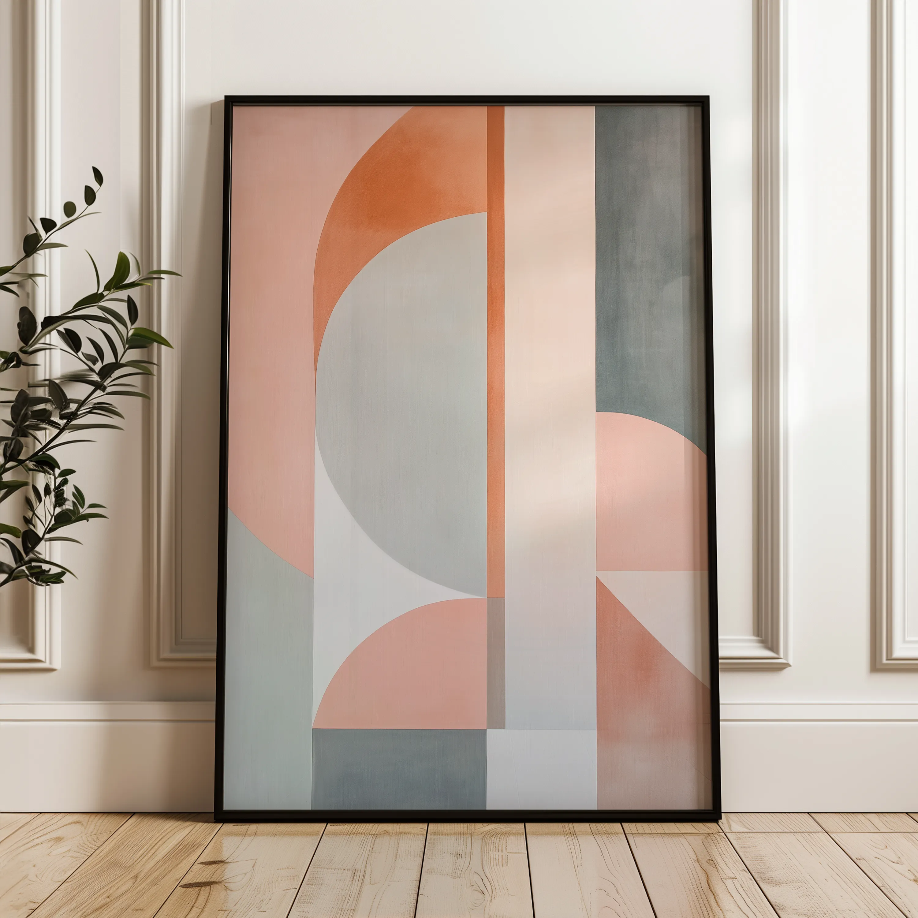 Abstract 606 Canvas Art 18" x 24" / 45 x 60 cm / Black
