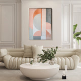 Abstract 606 Canvas Art 18" x 24" / 45 x 60 cm / Black