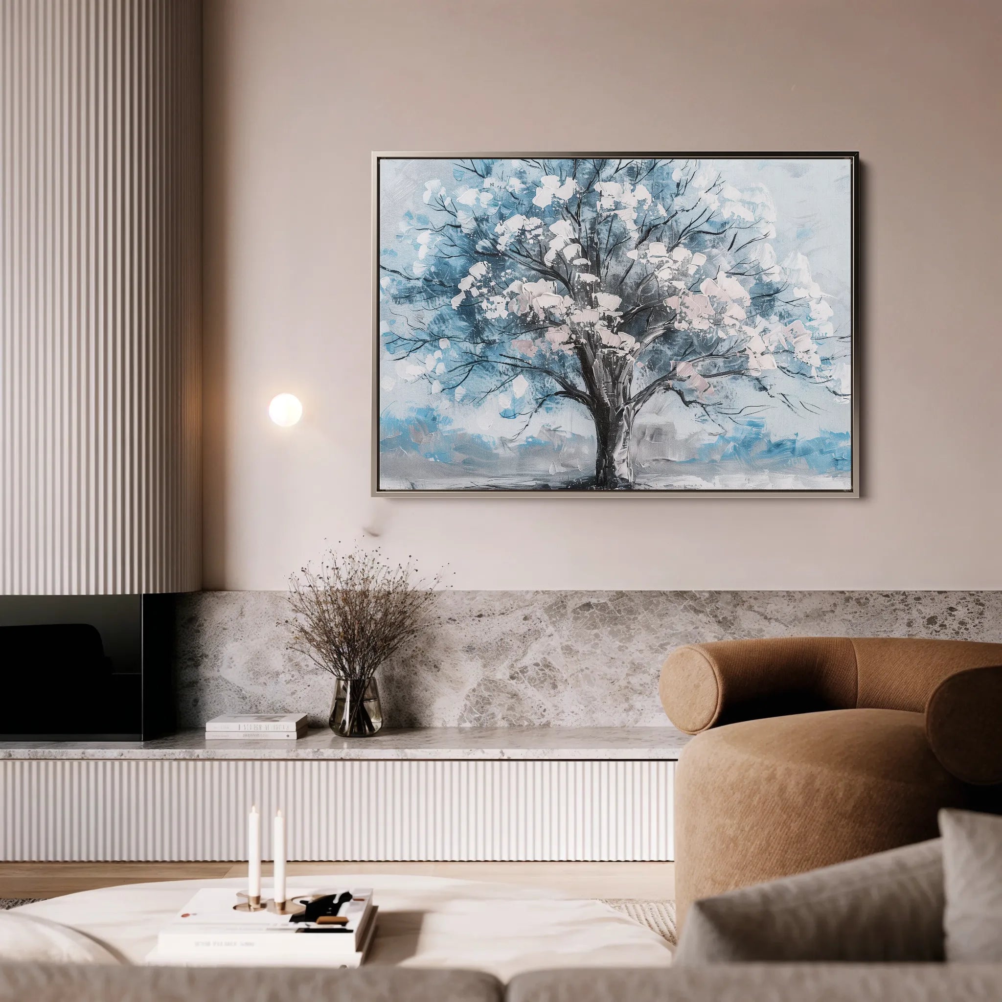 Floral 606 Canvas Art 18" x 24" / 45 x 60 cm / Black