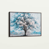 Floral 606 Canvas Art 18" x 24" / 45 x 60 cm / Black