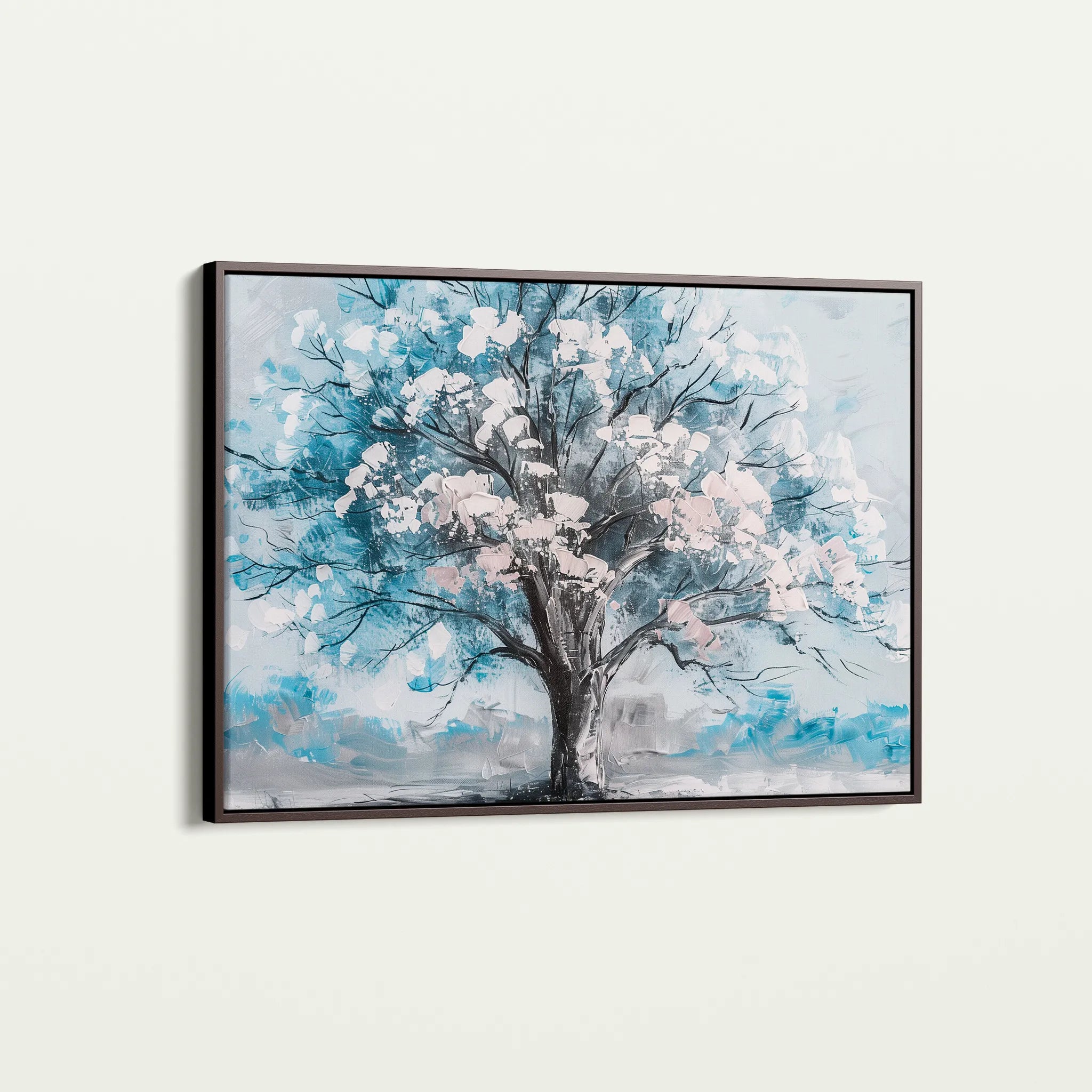 Floral 606 Canvas Art 18" x 24" / 45 x 60 cm / Black