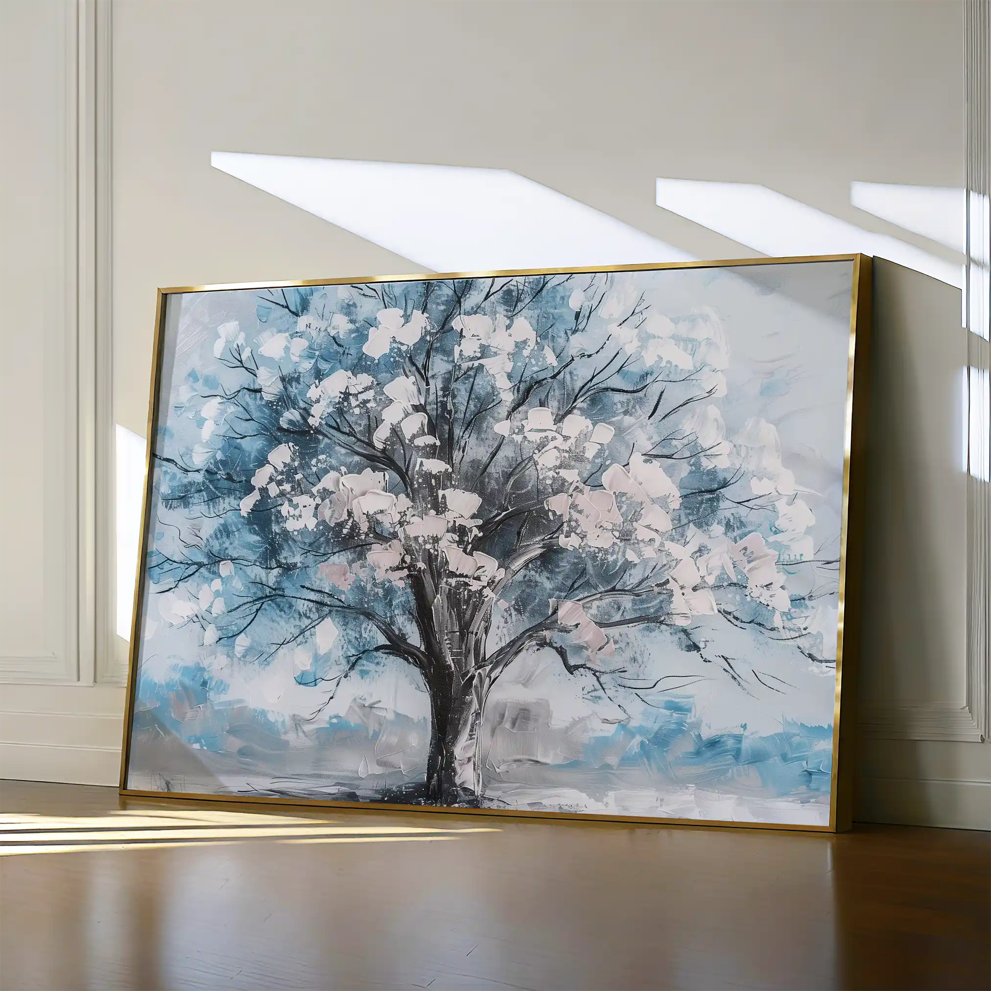 Floral 606 Canvas Art 60 x 40 cm / Black