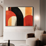 Abstract 607 Canvas Art 18" x 24" / 45 x 60 cm / Black