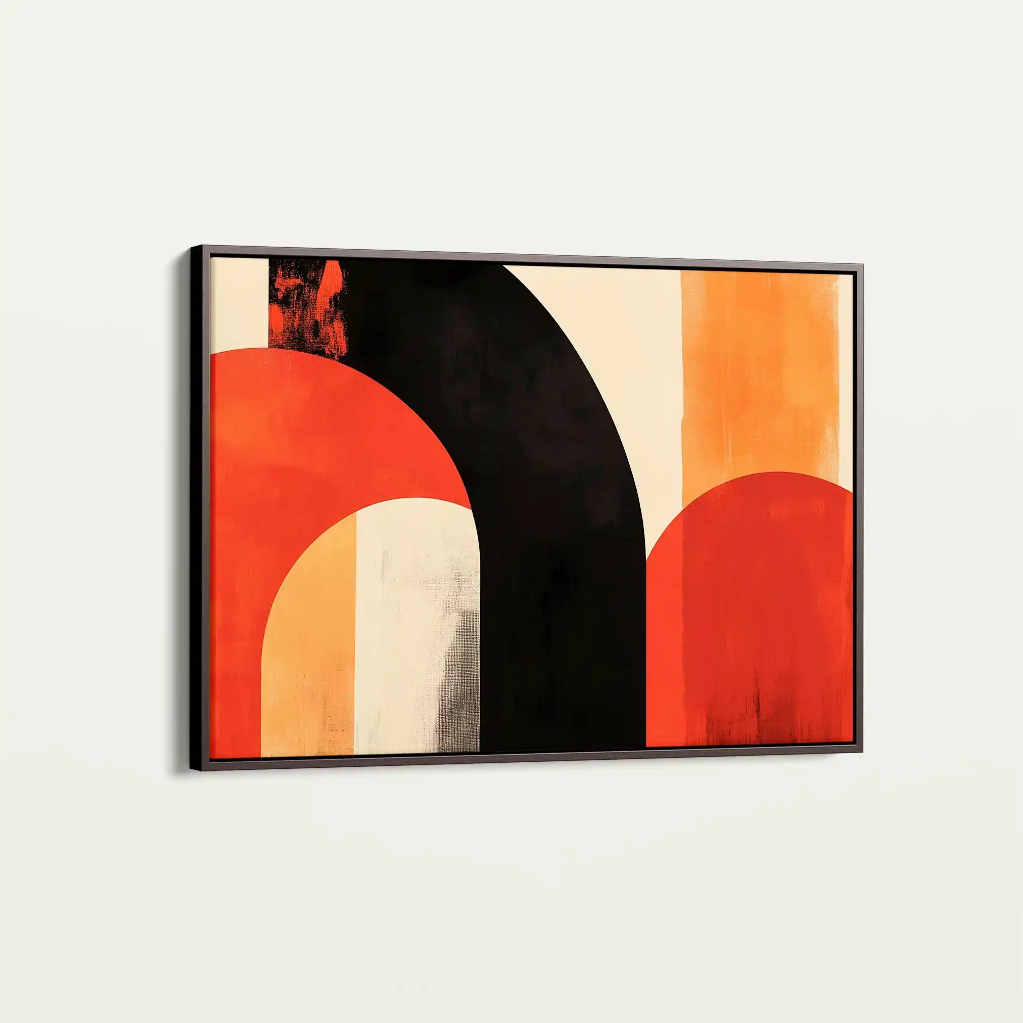 Abstract 607 Canvas Art 60 x 40 cm / Black