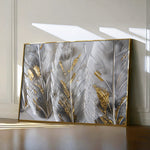 Floral 607 Canvas Art 18" x 24" / 45 x 60 cm / Black