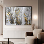 Floral 607 Canvas Art 18" x 24" / 45 x 60 cm / Black