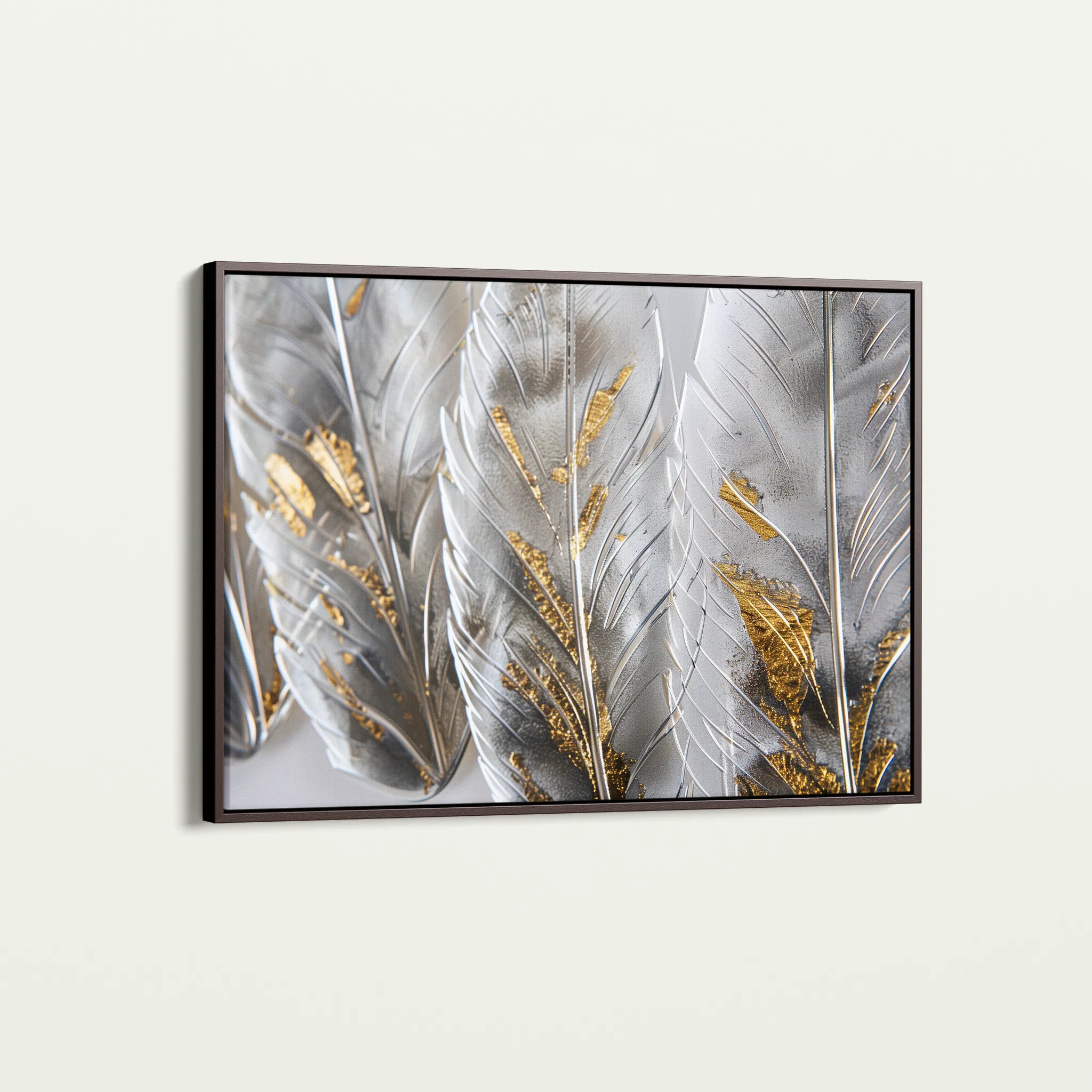 Floral 607 Canvas Art 18" x 24" / 45 x 60 cm / Black