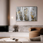 Floral 607 Canvas Art 60 x 40 cm / Black