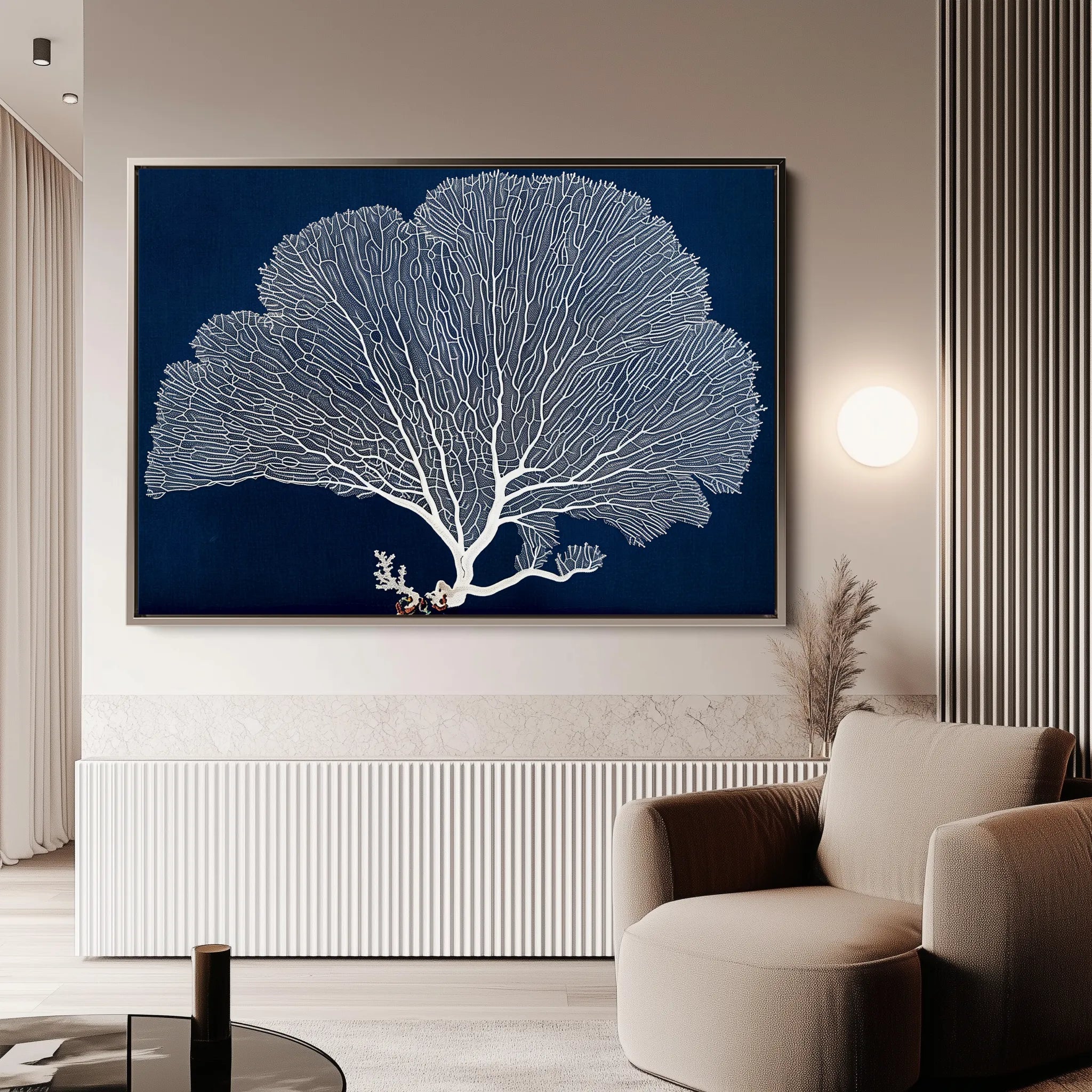 Floral 609 Canvas Art 18" x 24" / 45 x 60 cm / Black