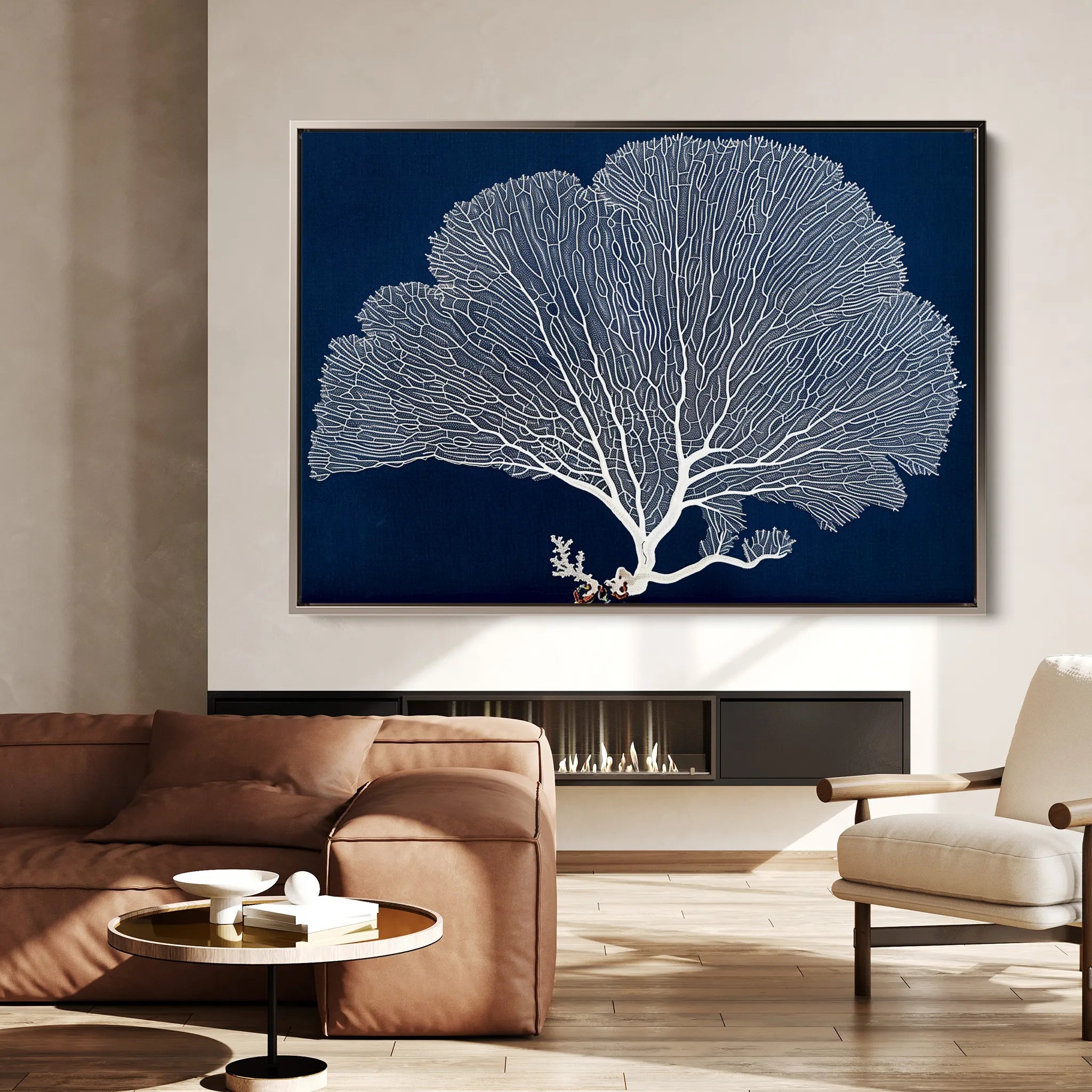 Floral 609 Canvas Art 18" x 24" / 45 x 60 cm / Black