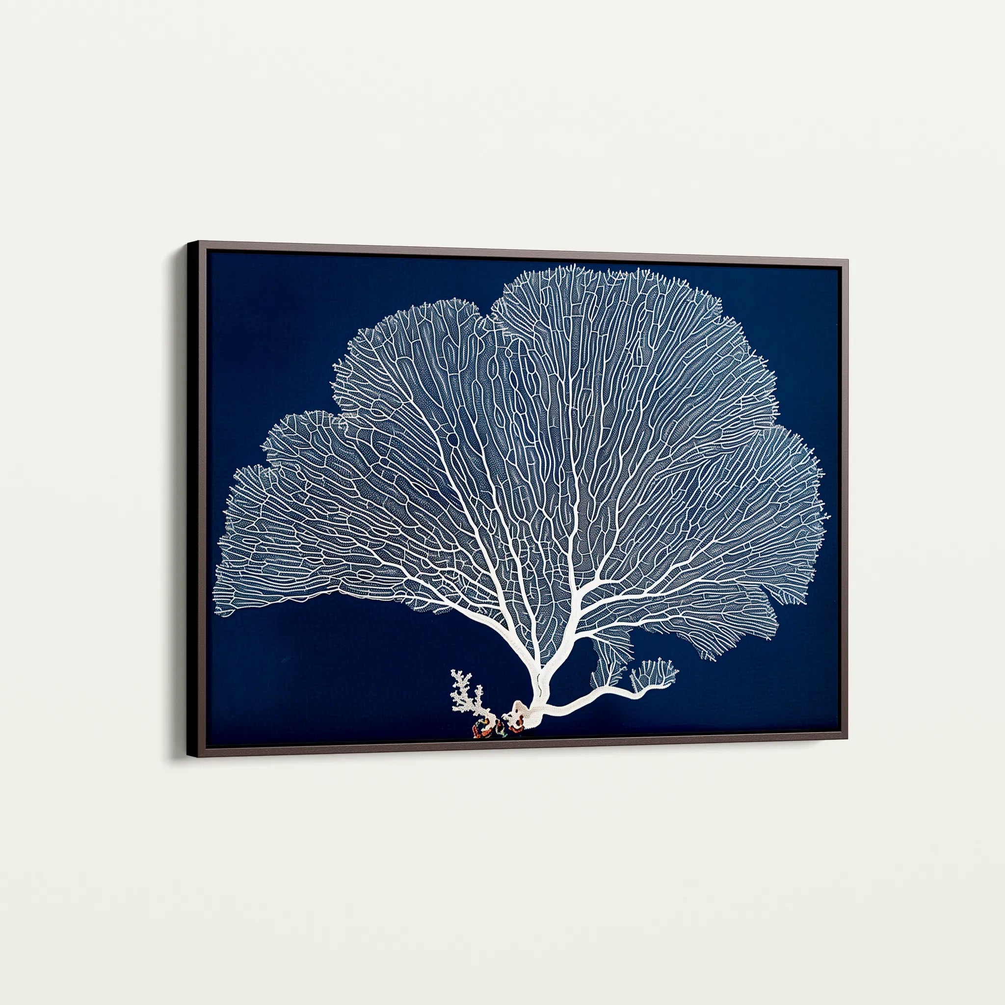 Floral 609 Canvas Art 18" x 24" / 45 x 60 cm / Black