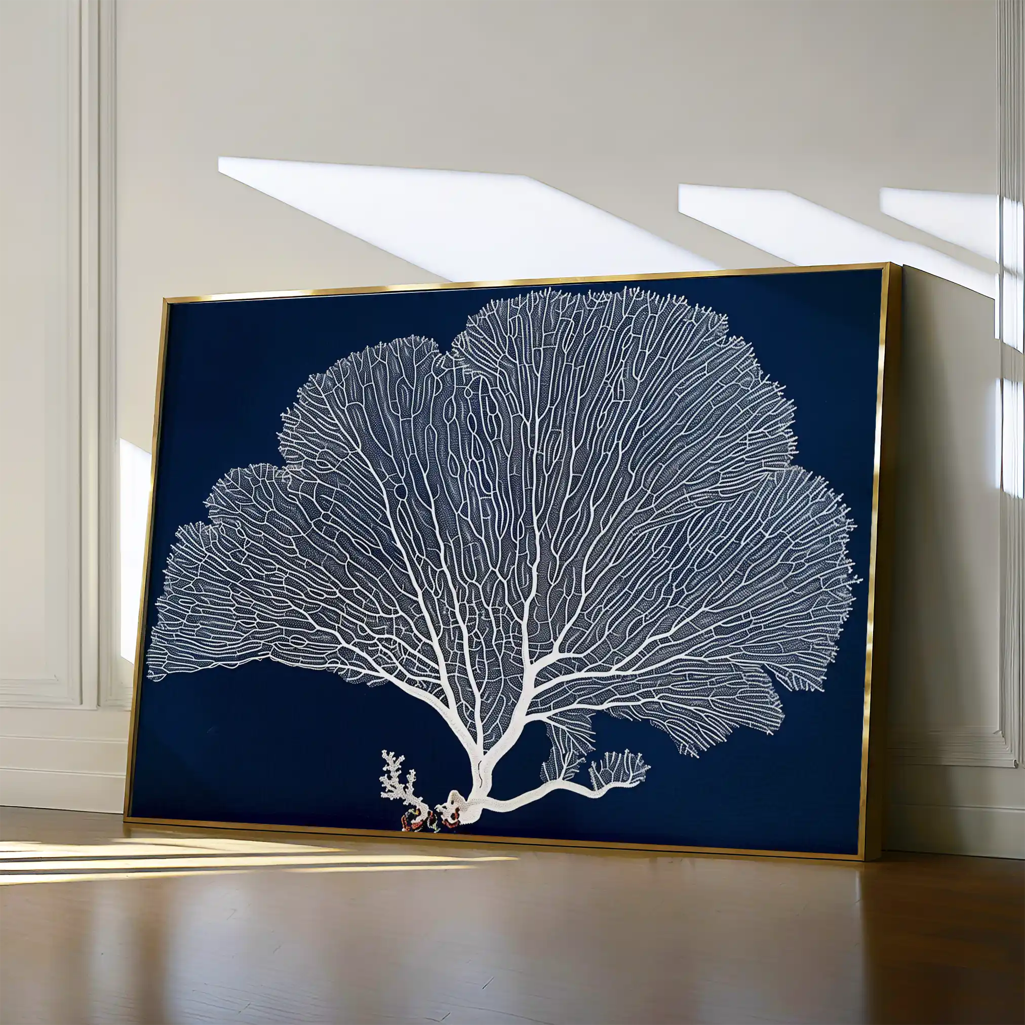 Floral 609 Canvas Art 60 x 40 cm / Black