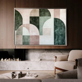 Abstract 610 Canvas Art 18" x 24" / 45 x 60 cm / Black