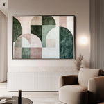 Abstract 610 Canvas Art 18" x 24" / 45 x 60 cm / Black