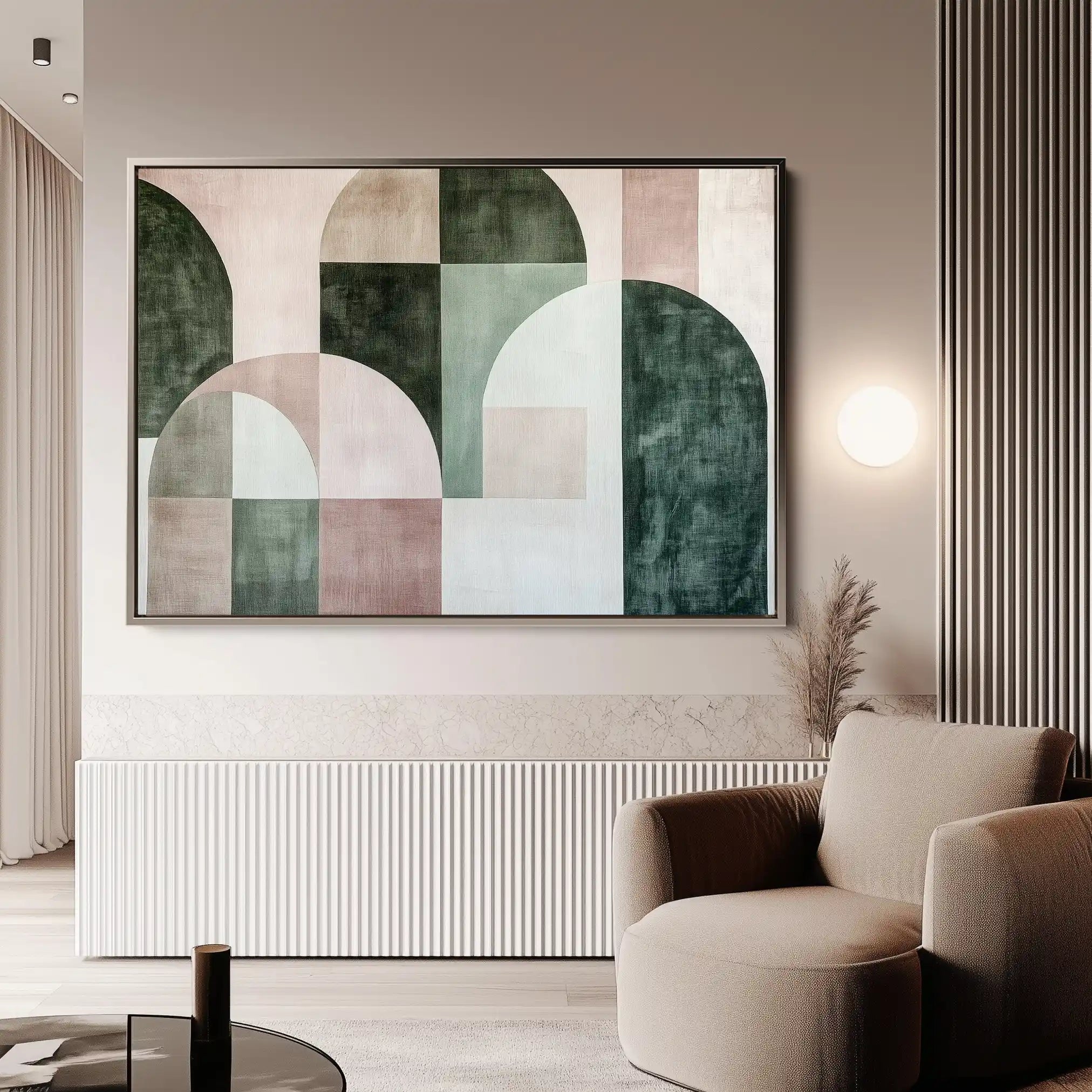 Abstract 610 Canvas Art 18" x 24" / 45 x 60 cm / Black