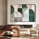 Abstract 610 Canvas Art 18" x 24" / 45 x 60 cm / Black