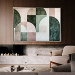 Abstract 610 Canvas Art 60 x 40 cm / Black