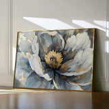 Floral 610 Canvas Art 18" x 24" / 45 x 60 cm / Black