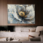 Floral 610 Canvas Art 18" x 24" / 45 x 60 cm / Black
