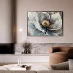Floral 610 Canvas Art 18" x 24" / 45 x 60 cm / Black
