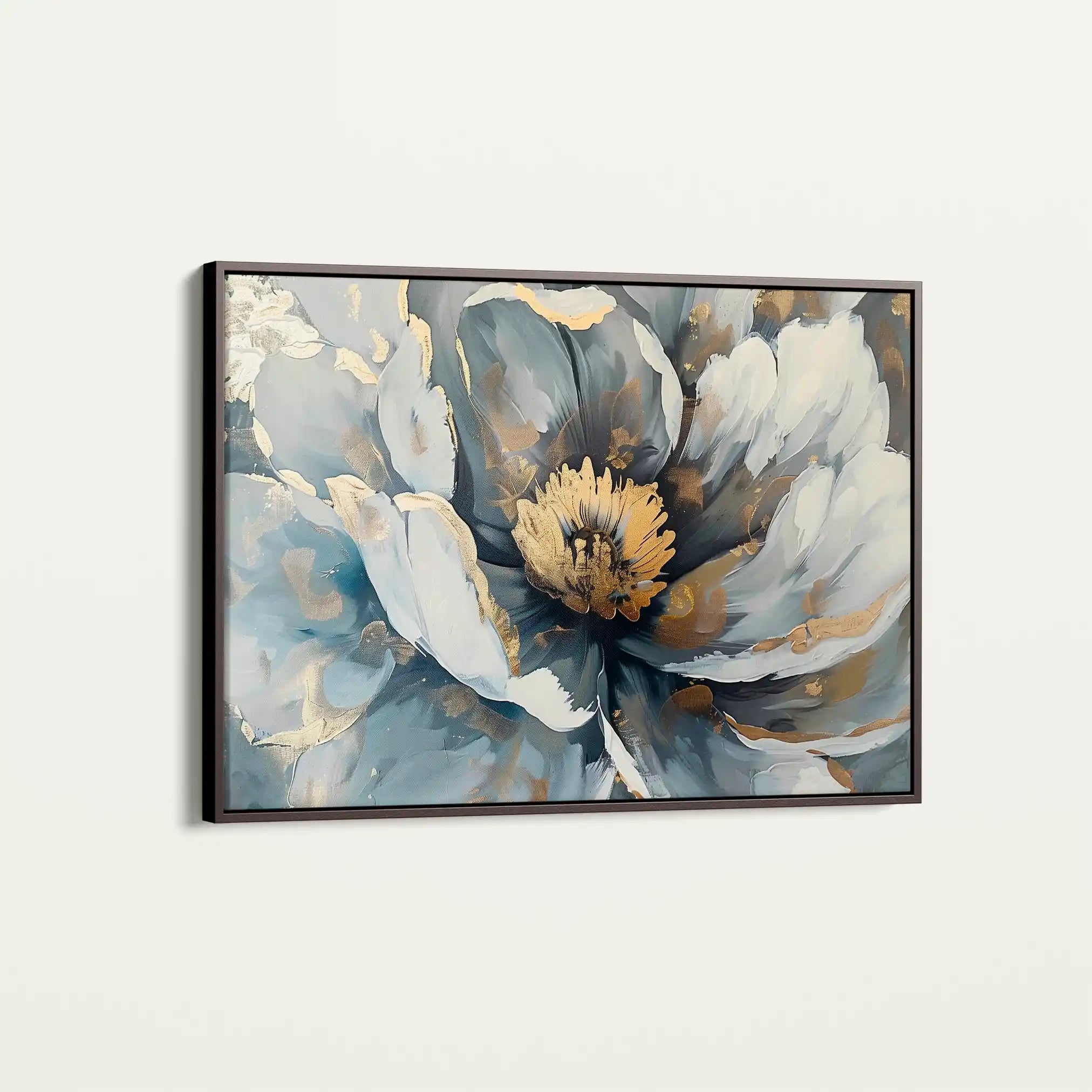 Floral 610 Canvas Art 60 x 40 cm / Black