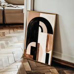 Abstract 611 Canvas Art 18" x 24" / 45 x 60 cm / Black