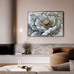 Floral 611 Canvas Art 18" x 24" / 45 x 60 cm / Black