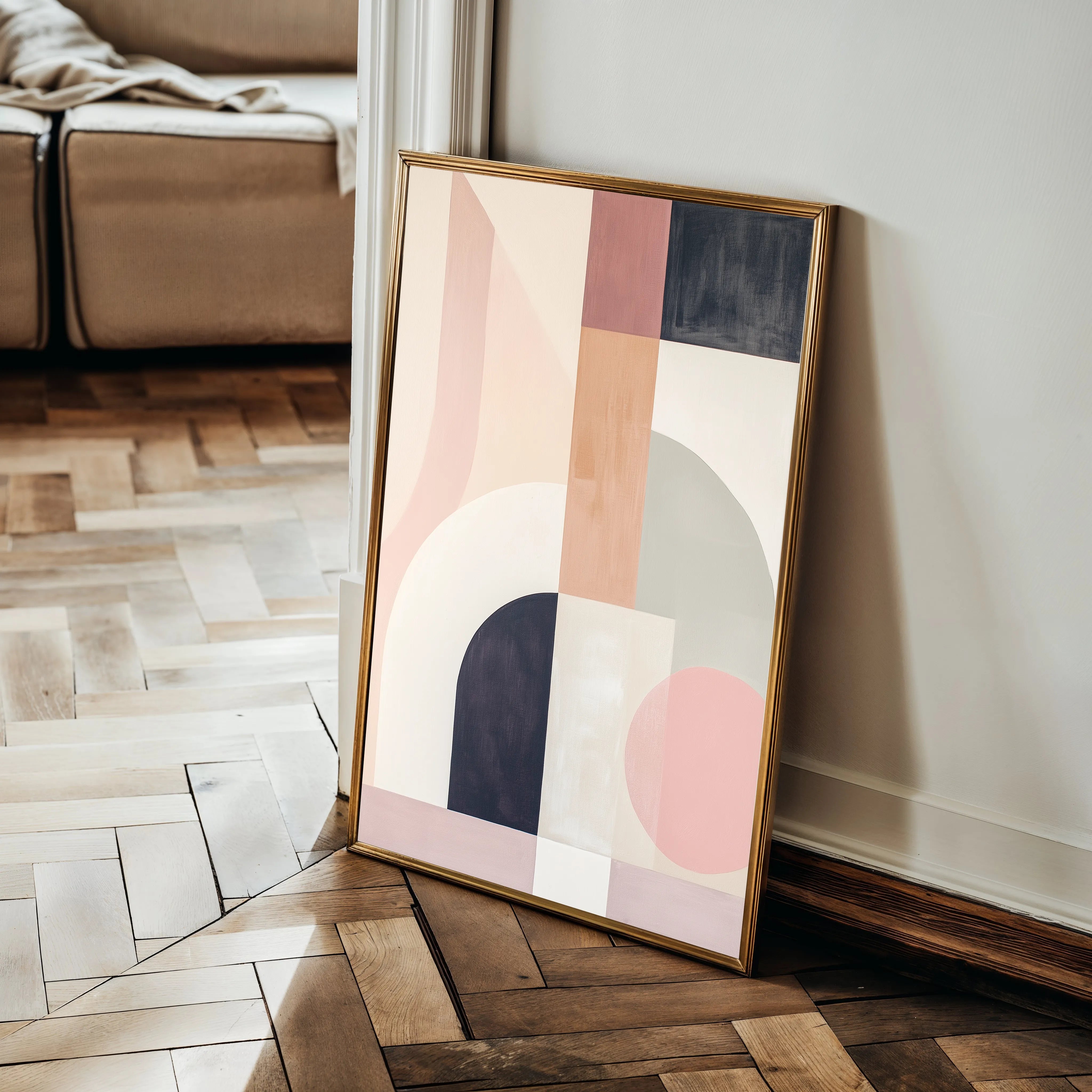 Abstract 612 Canvas Art 18" x 24" / 45 x 60 cm / Black