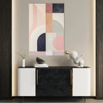 Abstract 612 Canvas Art 18" x 24" / 45 x 60 cm / Black