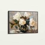Floral 612 Canvas Art 18" x 24" / 45 x 60 cm / Black