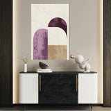 Abstract 613 Canvas Art 18" x 24" / 45 x 60 cm / Black