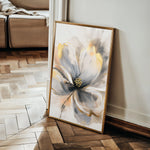 Floral 613 Canvas Art 18" x 24" / 45 x 60 cm / Black