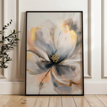 Floral 613 Canvas Art 60 x 40 cm / Black