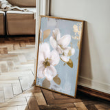 Floral 614 Canvas Art 18" x 24" / 45 x 60 cm / Black
