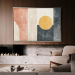 Abstract 616 Canvas Art 18" x 24" / 45 x 60 cm / Black