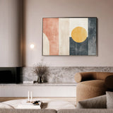 Abstract 616 Canvas Art 18" x 24" / 45 x 60 cm / Black