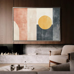 Abstract 616 Canvas Art 60 x 40 cm / Black