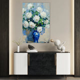 Floral 616 Canvas Art 18" x 24" / 45 x 60 cm / Black