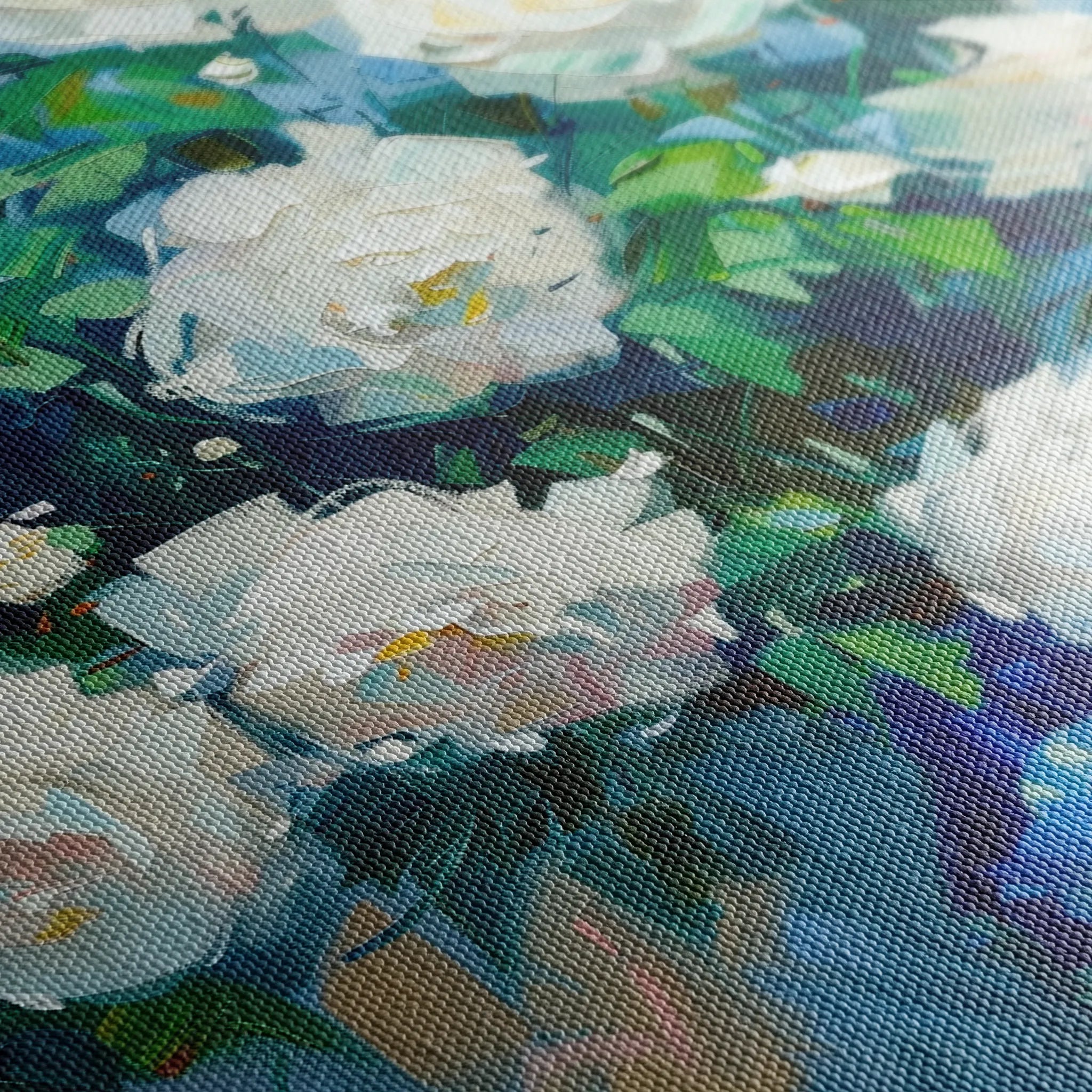 Floral 616 Canvas Art 18" x 24" / 45 x 60 cm / Black
