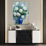 Floral 616 Canvas Art 60 x 40 cm / Black