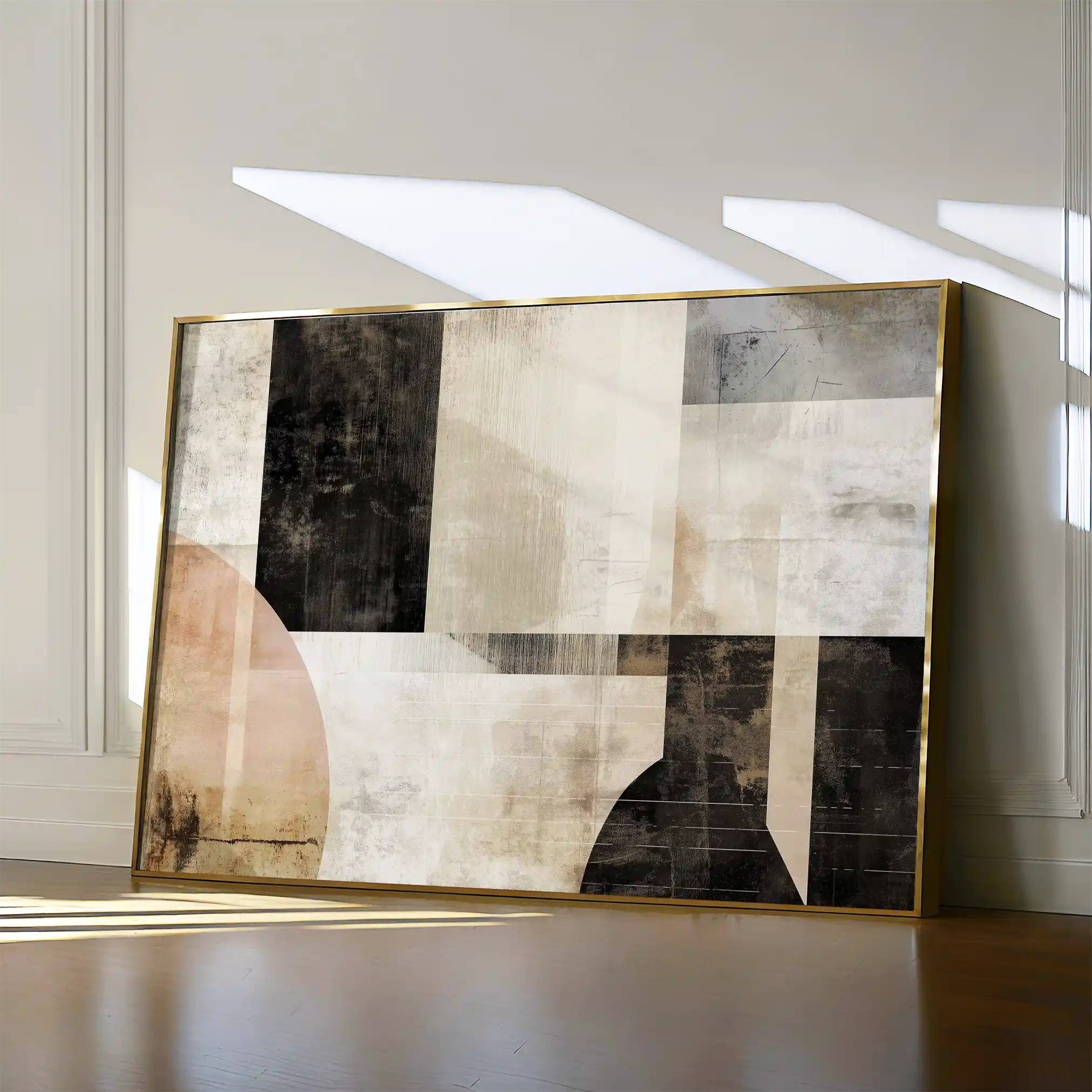Abstract 617 Canvas Art 18" x 24" / 45 x 60 cm / Black