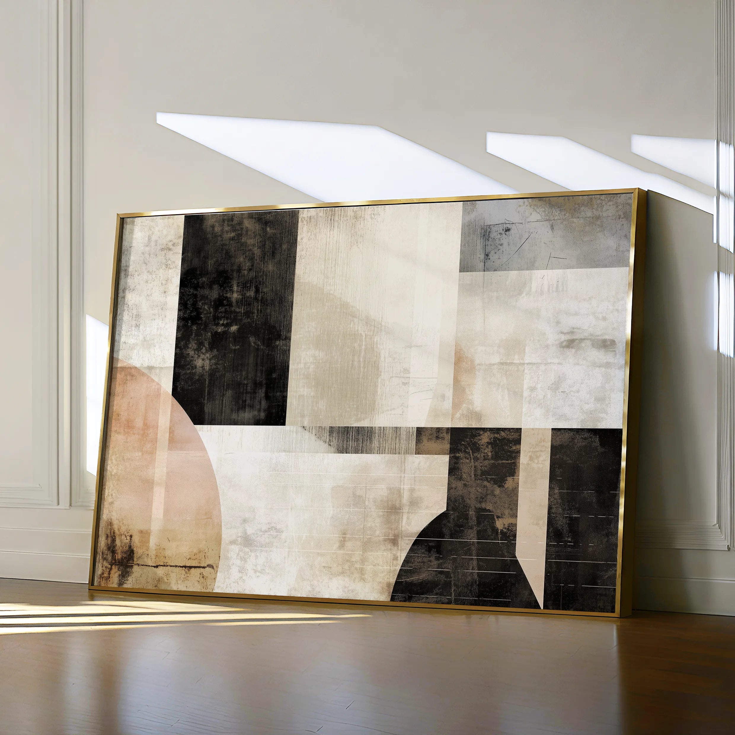 Abstract 617 Canvas Art 18" x 24" / 45 x 60 cm / Black