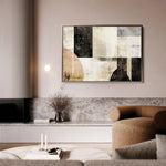 Abstract 617 Canvas Art 18" x 24" / 45 x 60 cm / Black