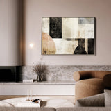 Abstract 617 Canvas Art 18" x 24" / 45 x 60 cm / Black