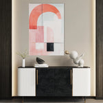Abstract 618 Canvas Art 18" x 24" / 45 x 60 cm / Black