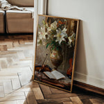 Floral 618 Canvas Art 18" x 24" / 45 x 60 cm / Black