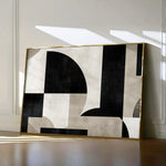 Abstract 619 Canvas Art 18" x 24" / 45 x 60 cm / Black