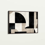 Abstract 619 Canvas Art 18" x 24" / 45 x 60 cm / Black
