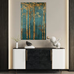 Floral 619 Canvas Art 18" x 24" / 45 x 60 cm / Black