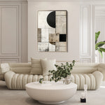 Abstract 620 Canvas Art 18" x 24" / 45 x 60 cm / Black